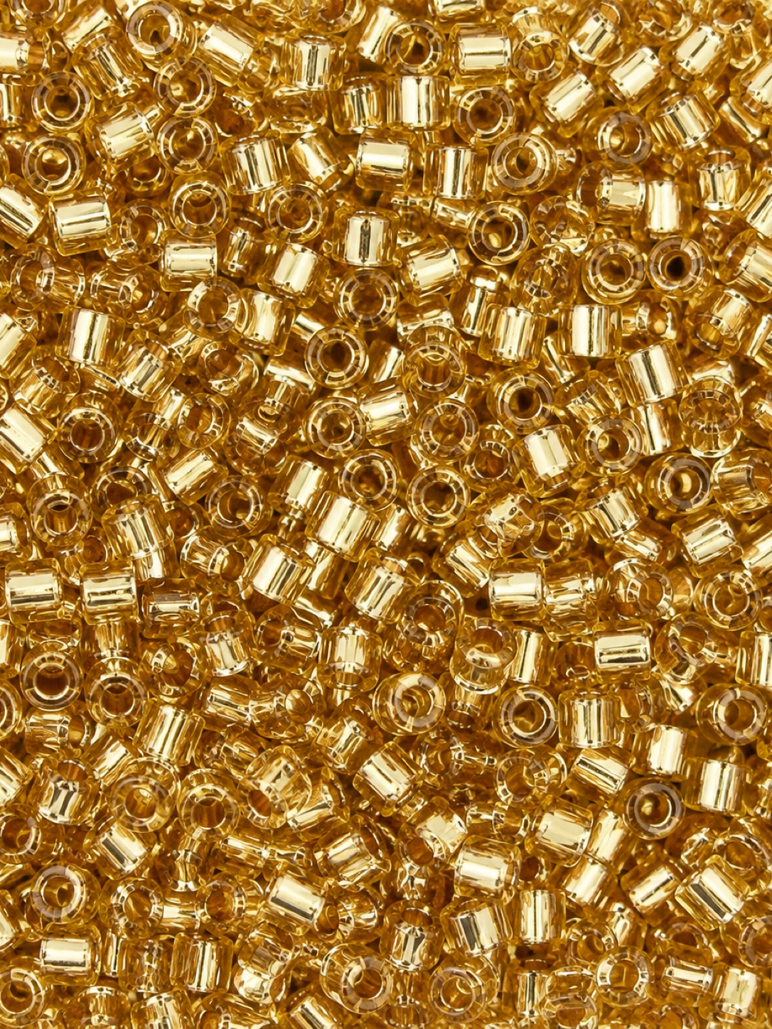 Perles de rocaille Doré — Fleurette, Pâquerette faite main, Perle Moi Ça