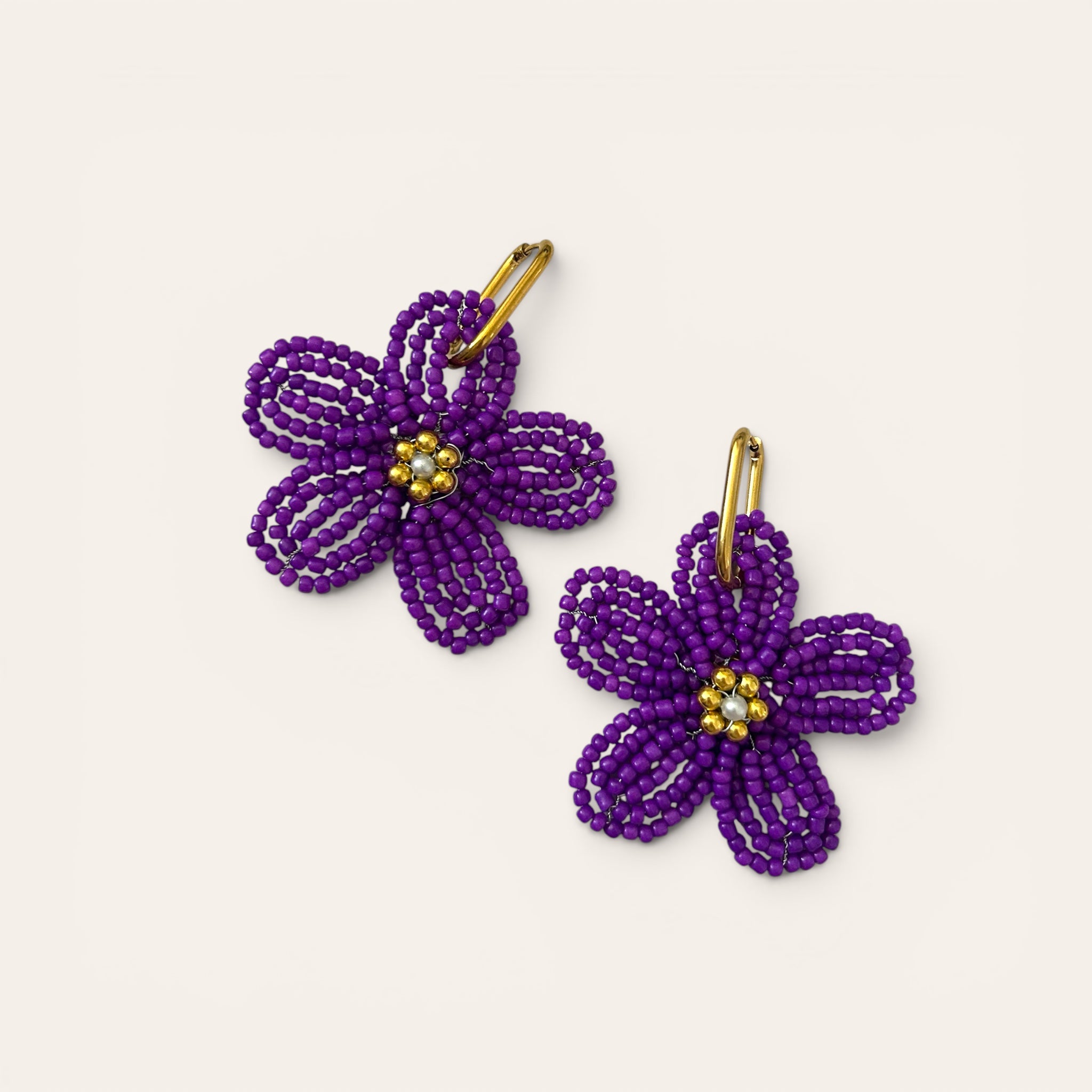 Ginette — Boucles d'oreilles faites main | Perle Moi Ça