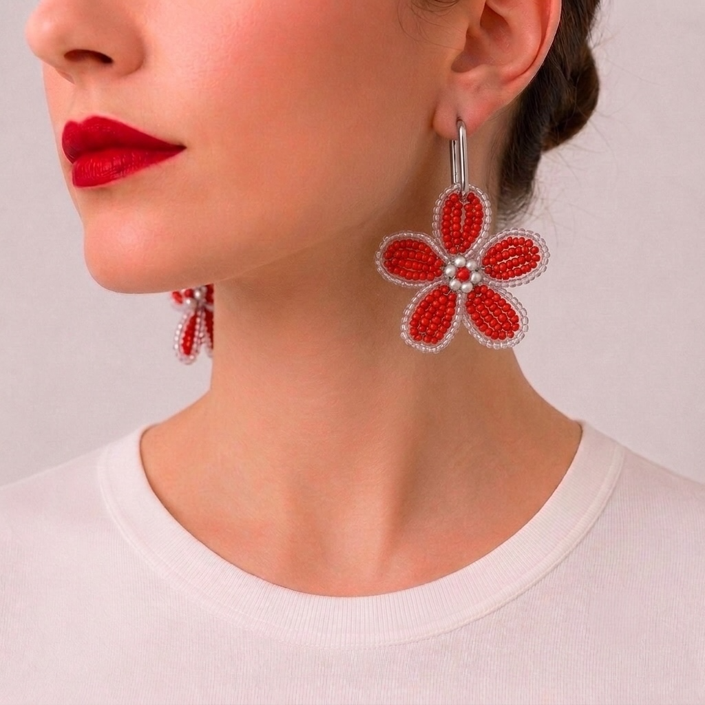 Ginette — Boucles d'oreilles faites main | Perle Moi Ça