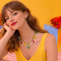 Pierette gold fleur - dolce vita -  collier fait main - Perle Moi Ca - breloque 